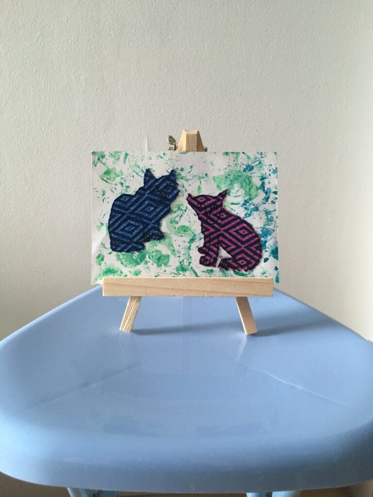 Cats made from cloth