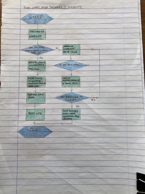 Flow chart after dreaming of longevity