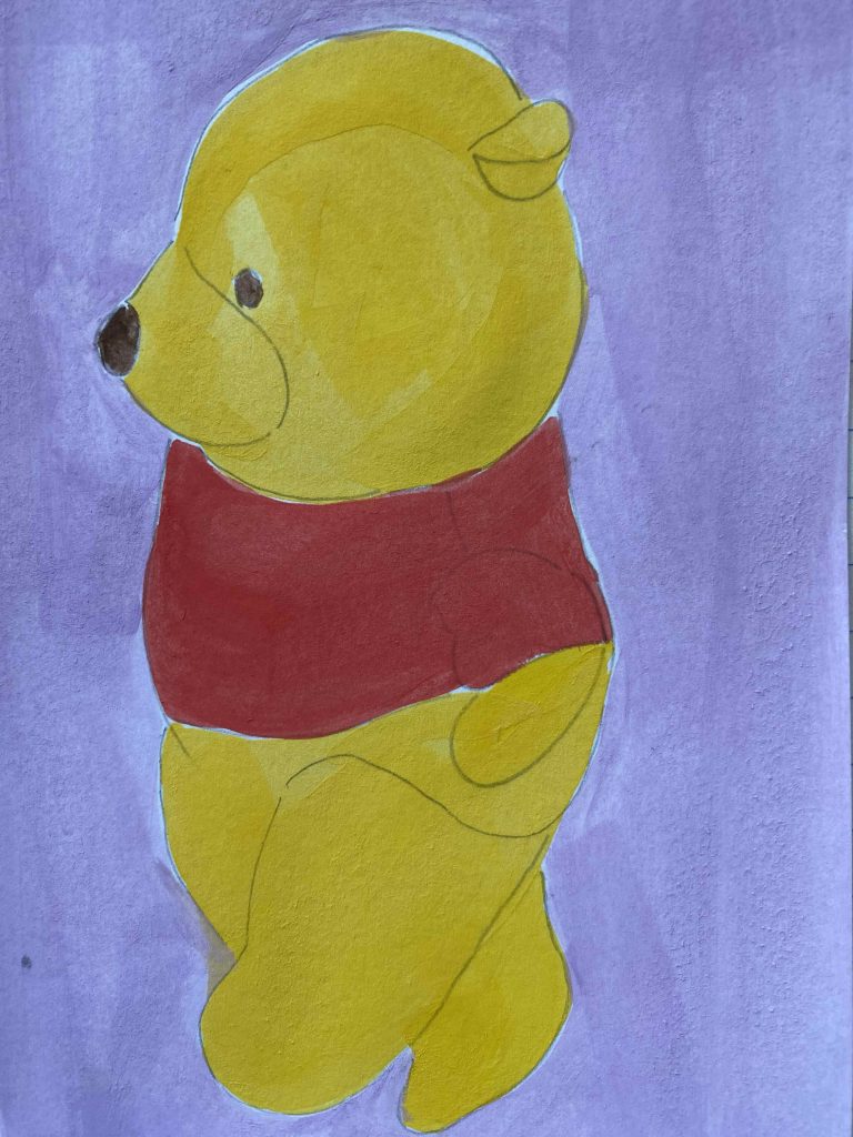 Where is Pooh walking to?