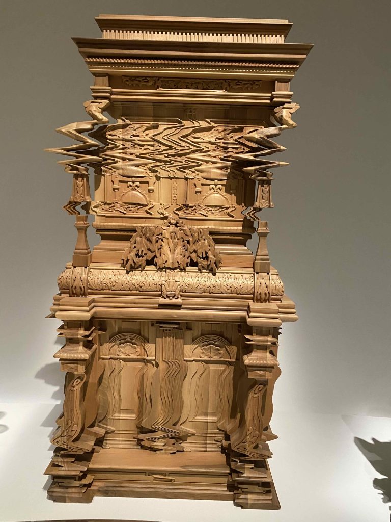Good Vibrations Cabinet designed by Iris van Herpen with Ferrucio Laviani for the furniture brand Fratelli Boffi.