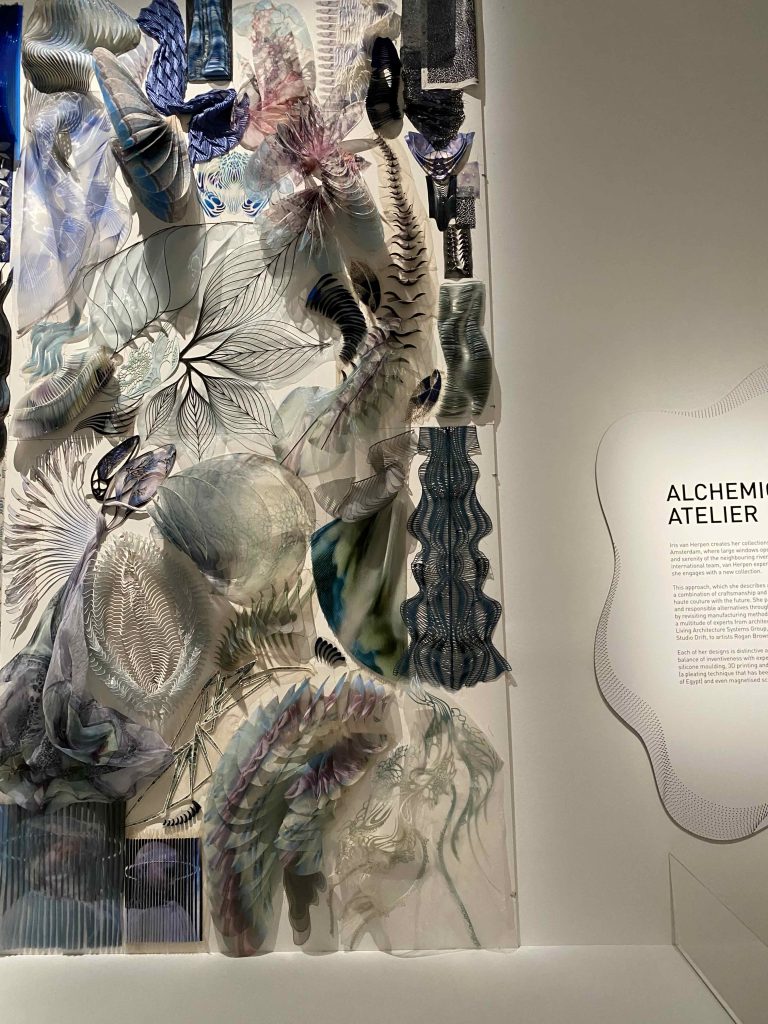 Iris van Herpen fashion collection - swathes of created "fabric" to sew garments