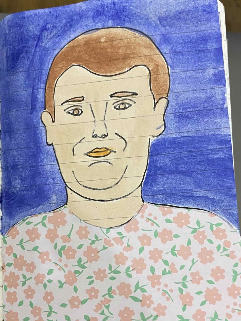 meditation drawing fan art