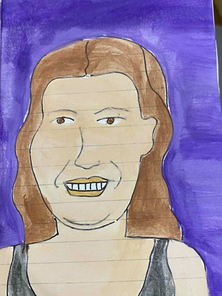 Millie Bobby Brown fan art, draw for meditation.