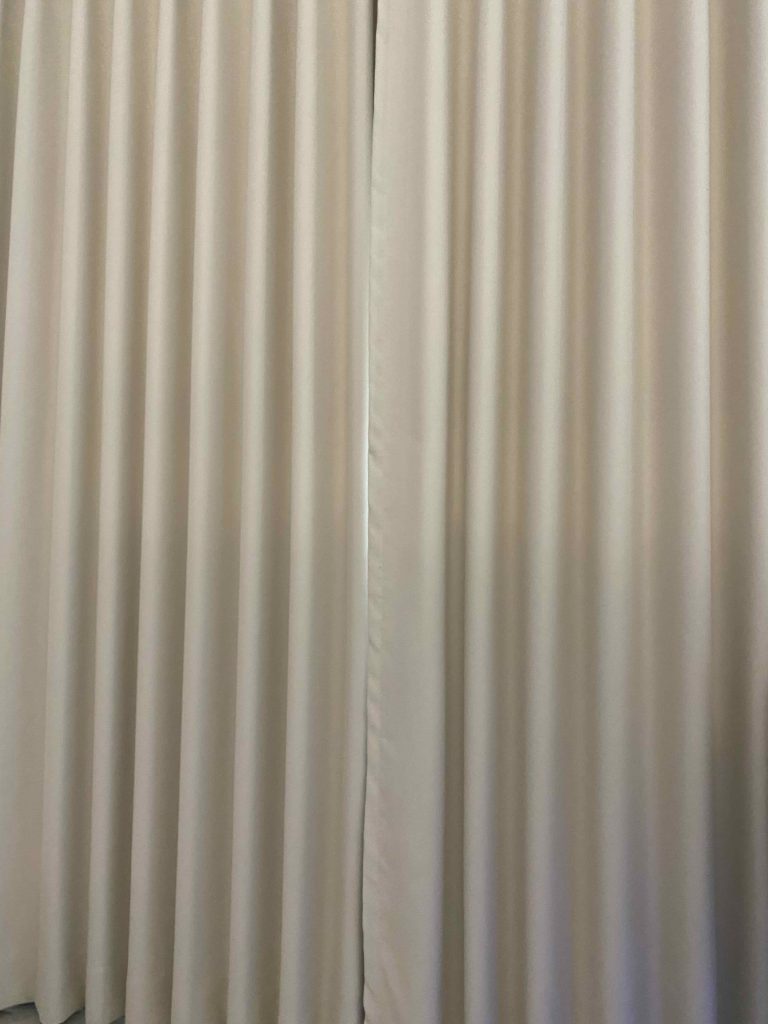 Blackout/ sound absorbent curtains 