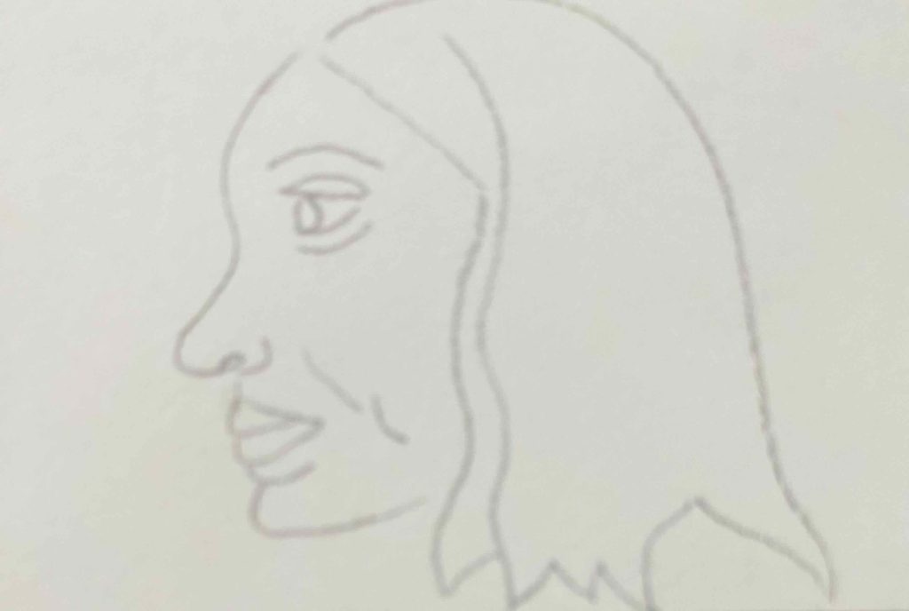 Before painting fan art on Anne Hathaway as Mother Mary, 2026.