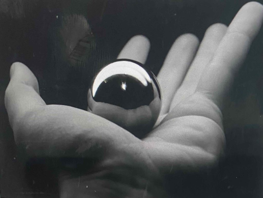 Small, black ball.