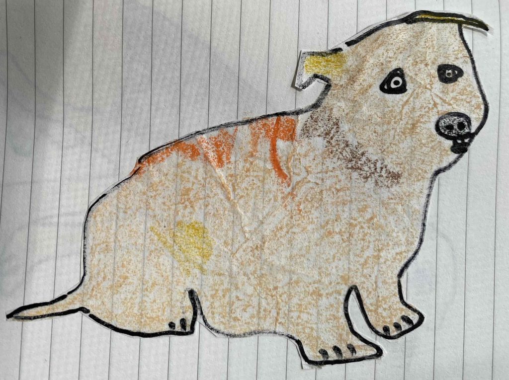 Glen of Imaal Terrie after coloring