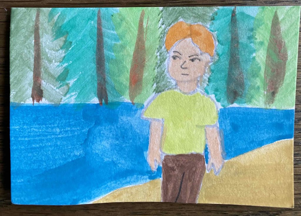 Painting in likeness of Frank.