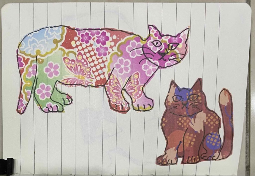 L for LaPerm cats Catober 2026 doodles